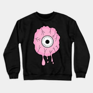 Eyeball - Pink Crewneck Sweatshirt